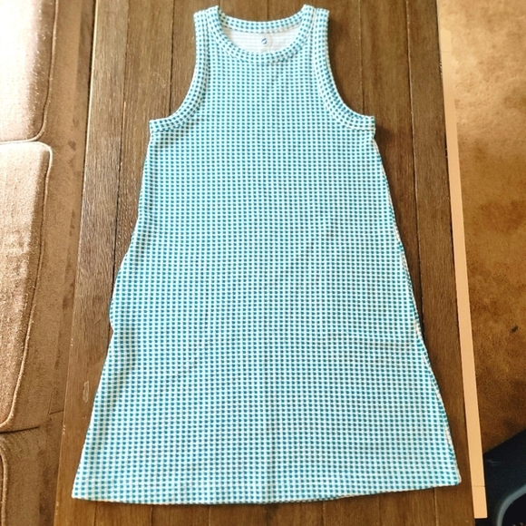 Lou & Grey Gingham Jacquard Halter Mini Pocket Dress S - Picture 3 of 11